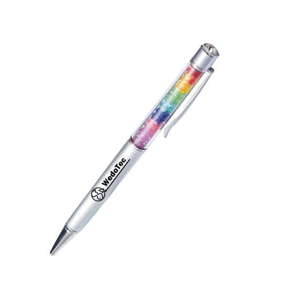 Ballpoint Pen With Rainbow Crystals