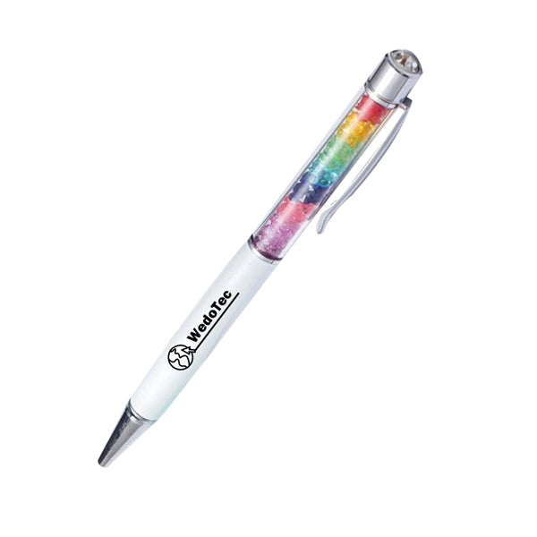 Ballpoint Pen With Rainbow Crystals
