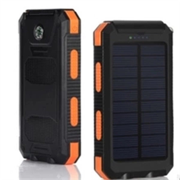 10000mAh Outdoor Solar Power Phone Charger Station, LEDTorch