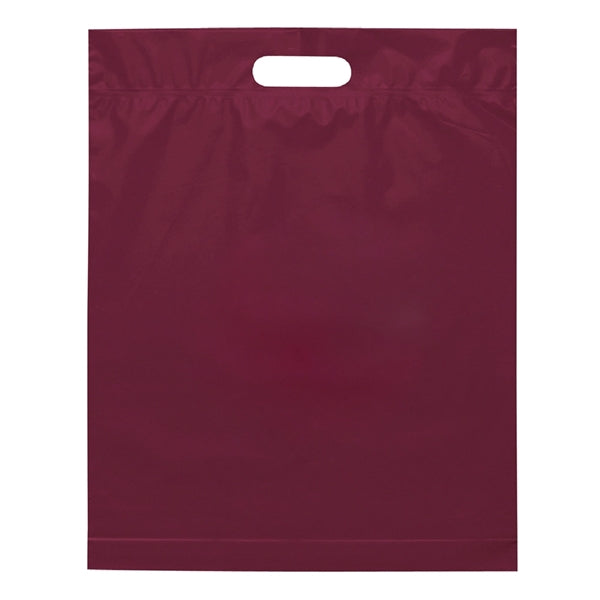 19" x 15" x 3" Die Cut Handle Plastic Bags