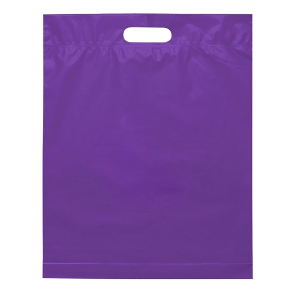 19" x 15" x 3" Die Cut Handle Plastic Bags