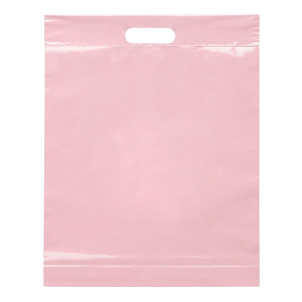 19" x 15" x 3" Die Cut Handle Plastic Bags
