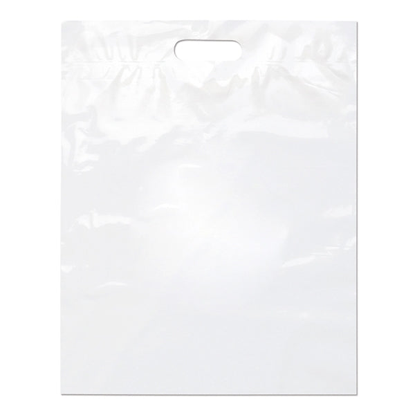19" x 15" x 3" Die Cut Handle Plastic Bags