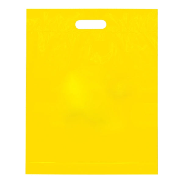 19" x 15" x 3" Die Cut Handle Plastic Bags