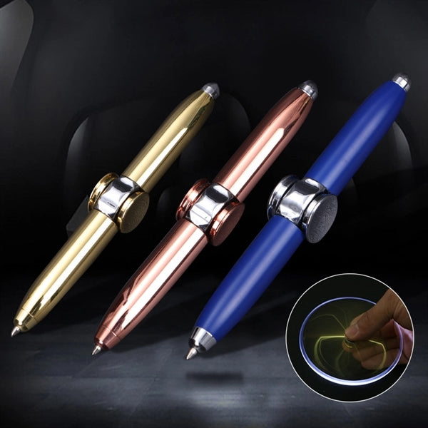 Hand Spinner Pen with Flashlight