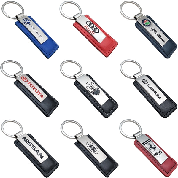Leather and Metal Key Chain