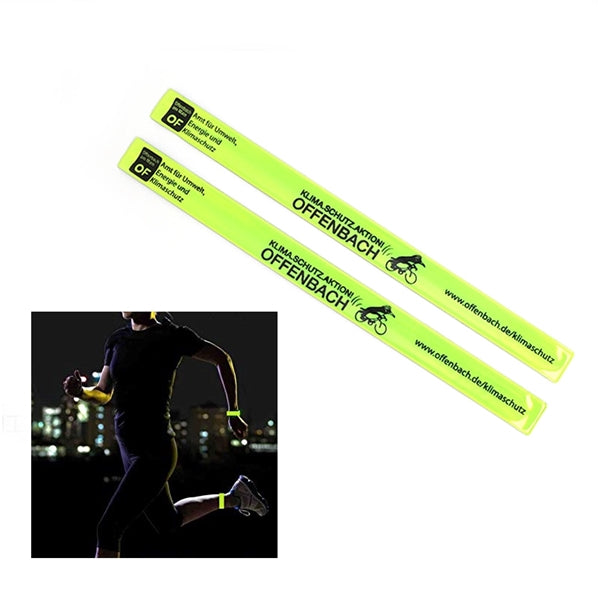 Snap Bracelets Reflective Armbands Slap Bands Wrap