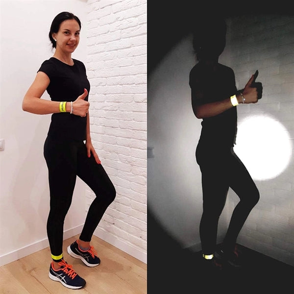Snap Bracelets Reflective Armbands Slap Bands Wrap