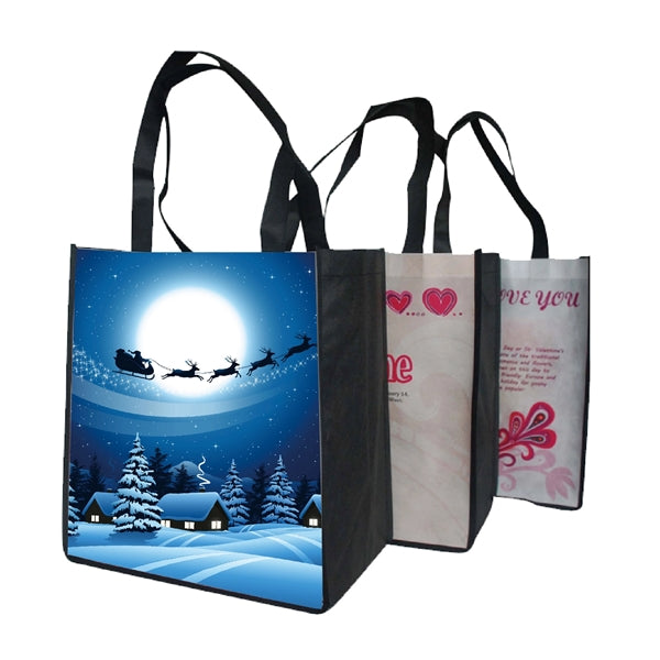 Full Color wide Grocery Tote Bags