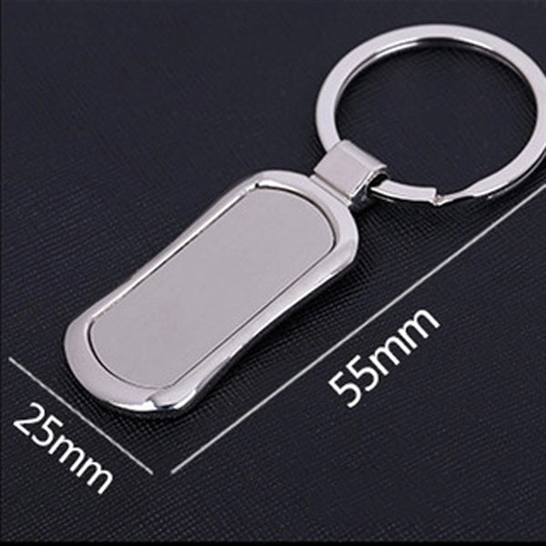 Rectangle Blank Metal Key Chains