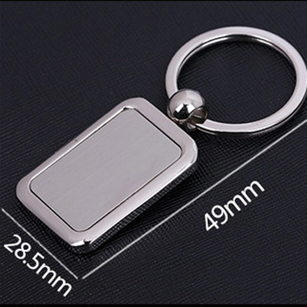 Rectangle Blank Metal Key Chains