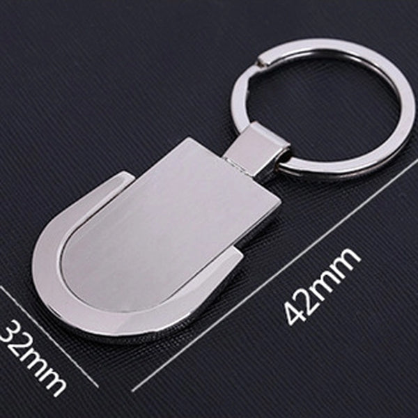 Rectangle Blank Metal Key Chains