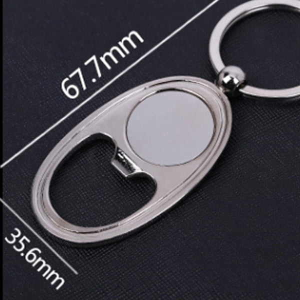 Oval Bottle Opener Metal Key Chains