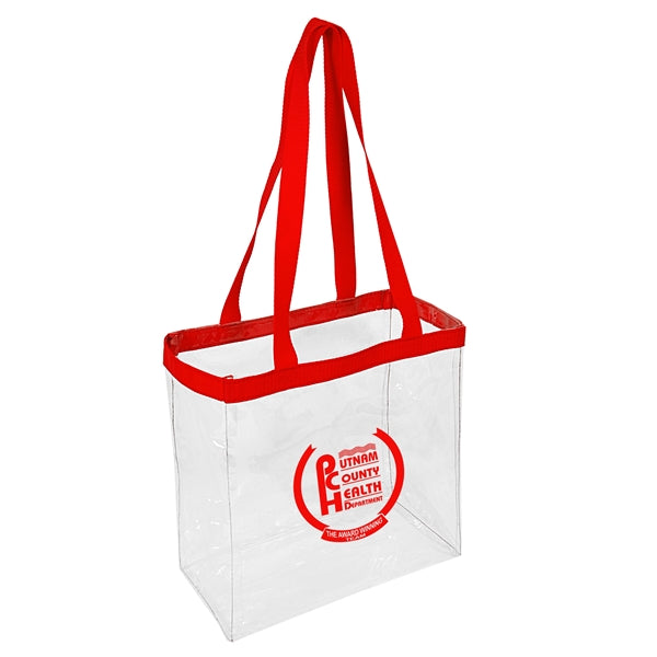 The 12"x12"x6" Clear Open Tote Bag