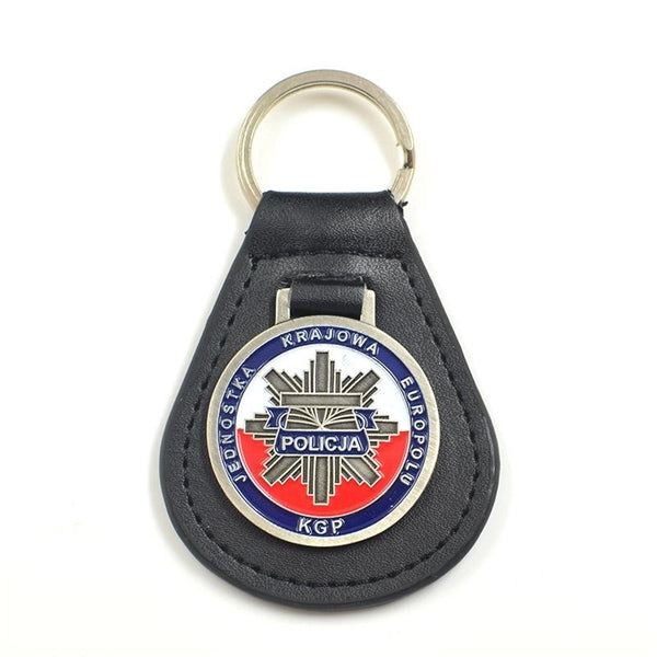 Metal and Leather Key Chains