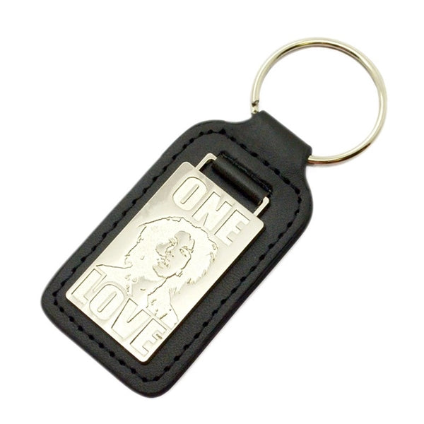 Metal and Leather Key Chains