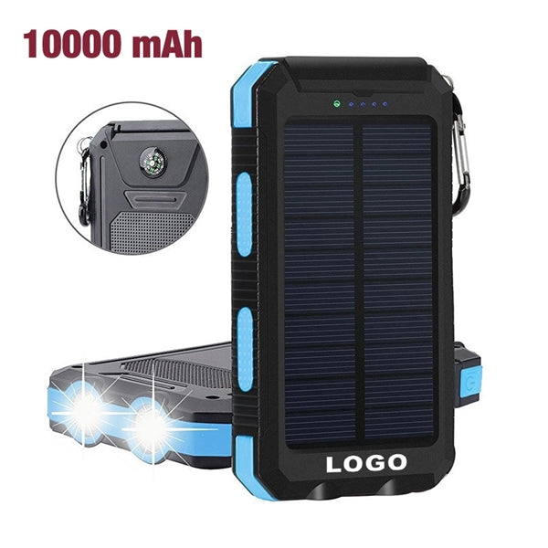 Outdoor Multifunctional Solar Power Bank 10,000 mAh