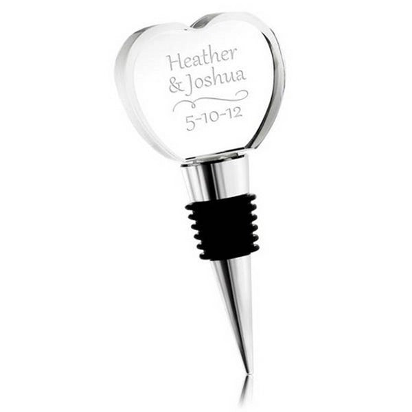 Crystal Heart Wine Stopper