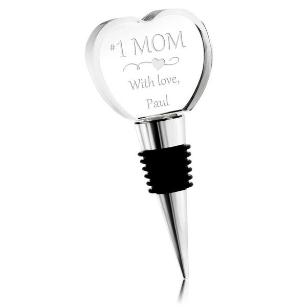 Crystal Heart Wine Stopper