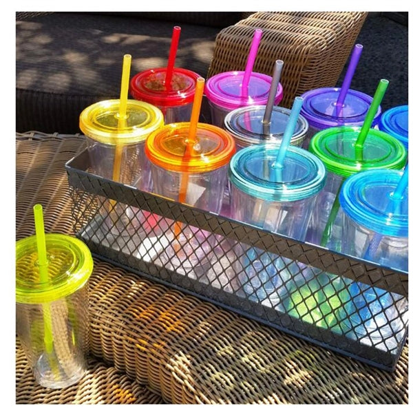 Double Wall Cup With Straw