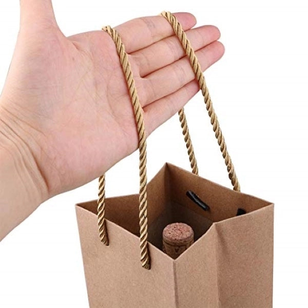 Brown Kraft Paper Gift Bags with Handles.