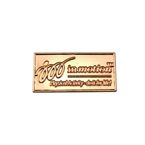 1" Die Struck Custom shaped Lapel Pins
