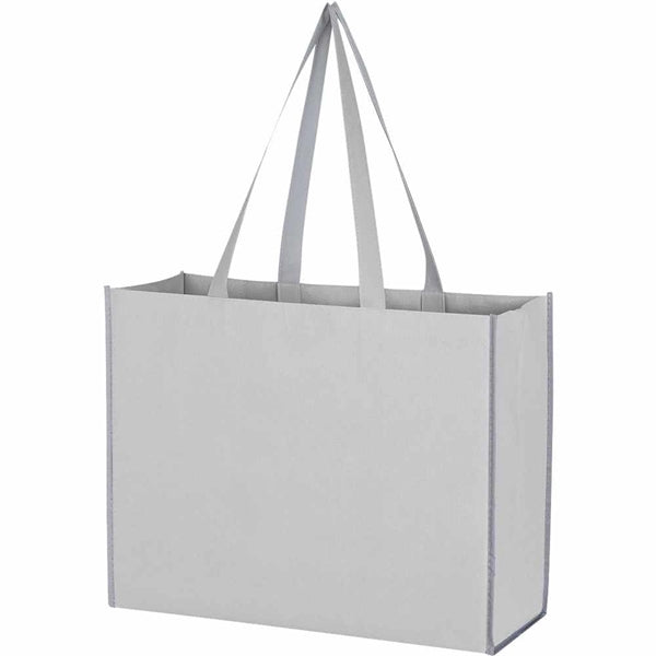 12.5" x 16.25" x 6" Non-Woven Reflective Tote Bag