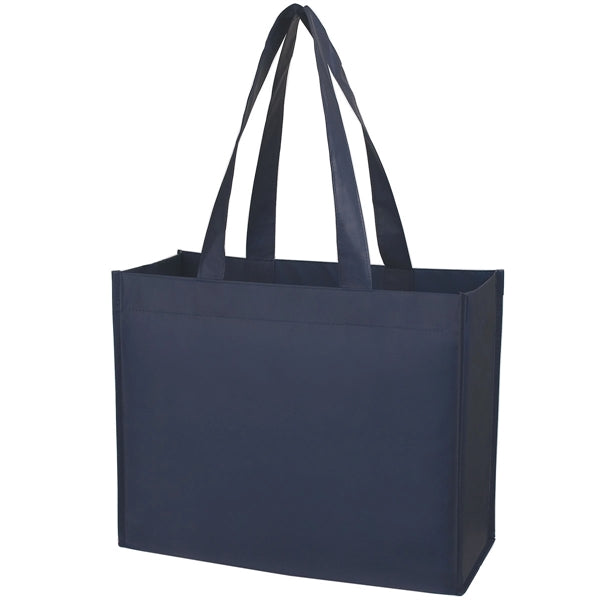 16" x 12.5" x 6.5" Matte Laminated Non-Woven Shopper Tote