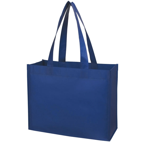 16" x 12.5" x 6.5" Matte Laminated Non-Woven Shopper Tote