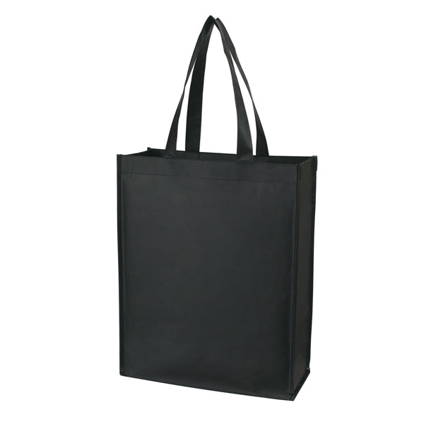 16" x 12.5" x 5.5" Matte Laminated Non-Woven Shopper Tote
