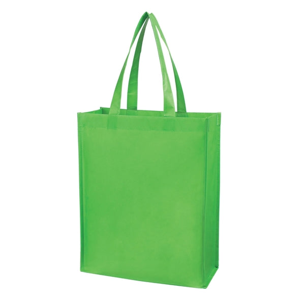 16" x 12.5" x 5.5" Matte Laminated Non-Woven Shopper Tote