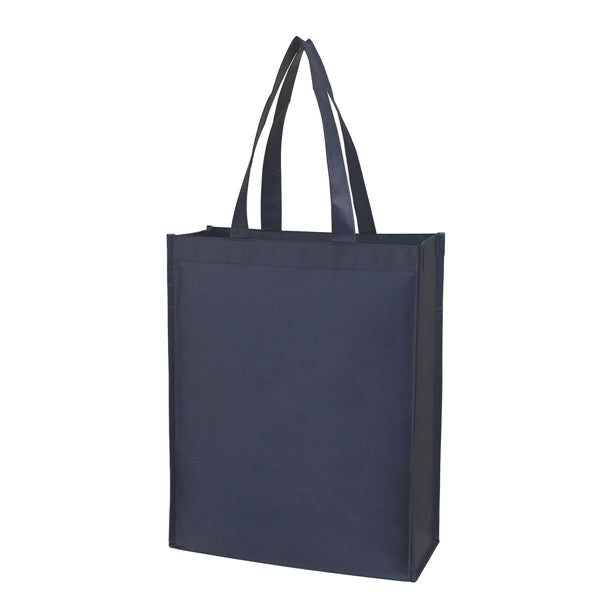 16" x 12.5" x 5.5" Matte Laminated Non-Woven Shopper Tote