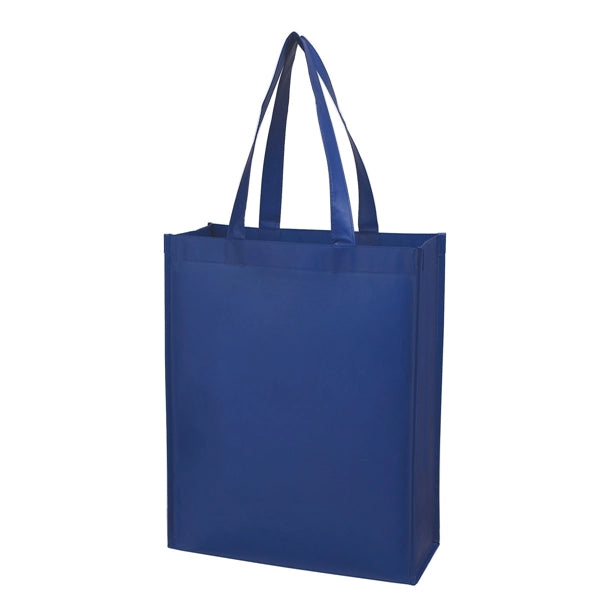 16" x 12.5" x 5.5" Matte Laminated Non-Woven Shopper Tote