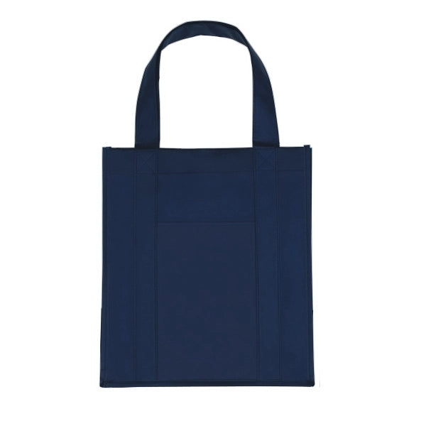 15" x 13" x 10" Matte Laminated Front Pocket Shopper Tote