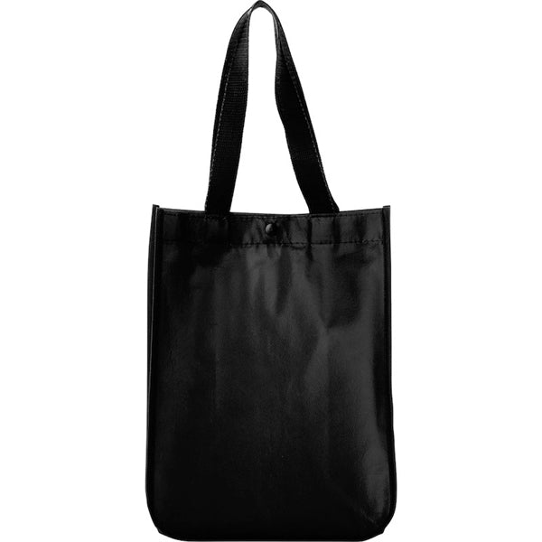 12" x 9" x 5" Laminated Tote Bag with Snap