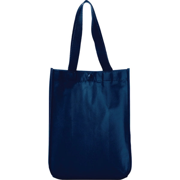 12" x 9" x 5" Laminated Tote Bag with Snap