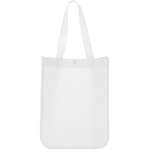 12" x 9" x 5" Laminated Tote Bag with Snap