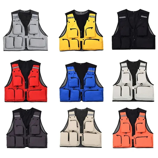 Work Photography Fishing Vest with Pockets