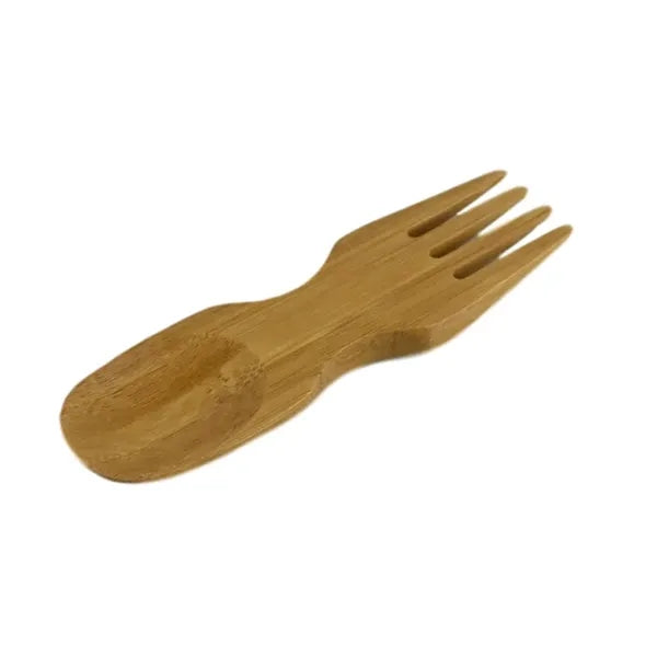 Mini Bamboo Fork and Spoon Combo