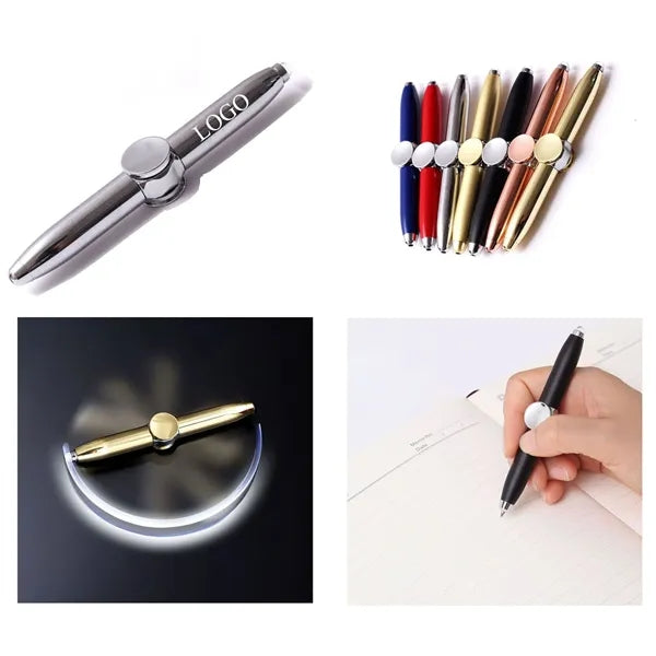 Hand Fidget Metal Pen with Flashlight Finger