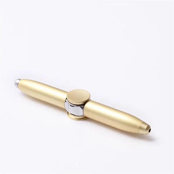 Hand Fidget Metal Pen with Flashlight Finger