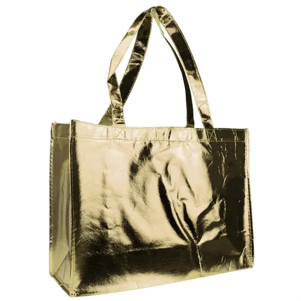 16" x 12" x 6" Non-Woven Metallic Tote Bags