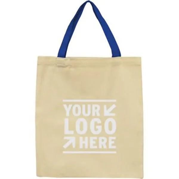 Canvas Day Tote & Color Accent Handles