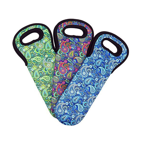 Hand Held Neoprene Wine bottle Holder