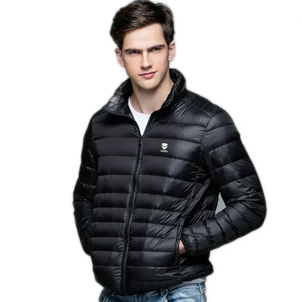 Men's Lightweight Water-Resistant Packable Puffer Down Jacke