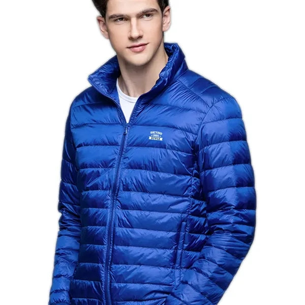 Men's Lightweight Water-Resistant Packable Puffer Down Jacke