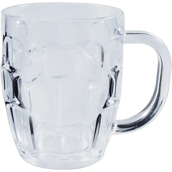 20 oz. Clear Plastic Dimple Mug w/Handle
