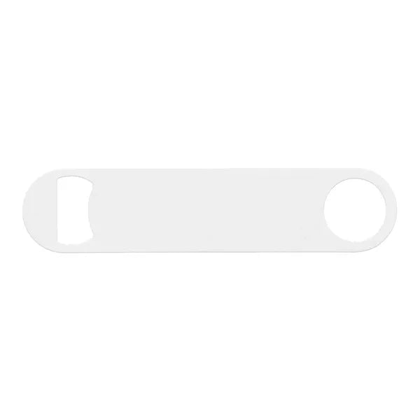 White Stainless Steel Bottle Opener