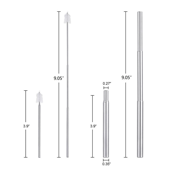 Travel Straw with Metal Case
