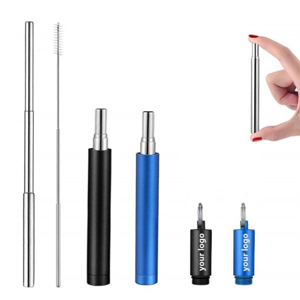 Telescopic Stainless Steel Travel Drinking Straws